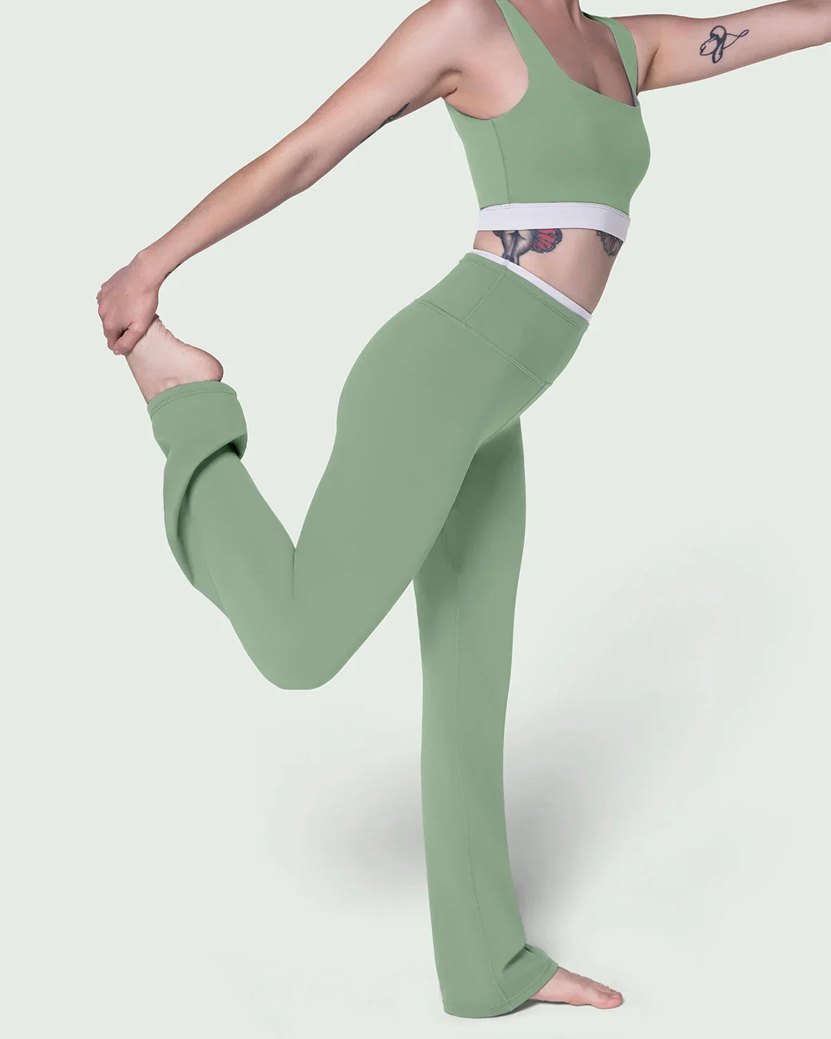 The Flared Legging | Sage
