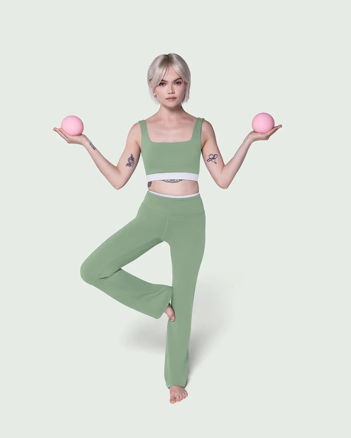 The Flared Legging | Sage